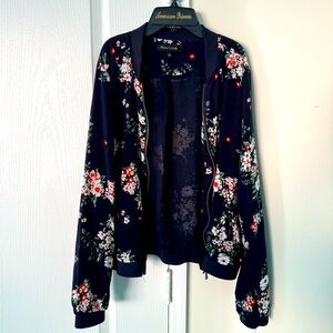 New Look floral bomber jacket